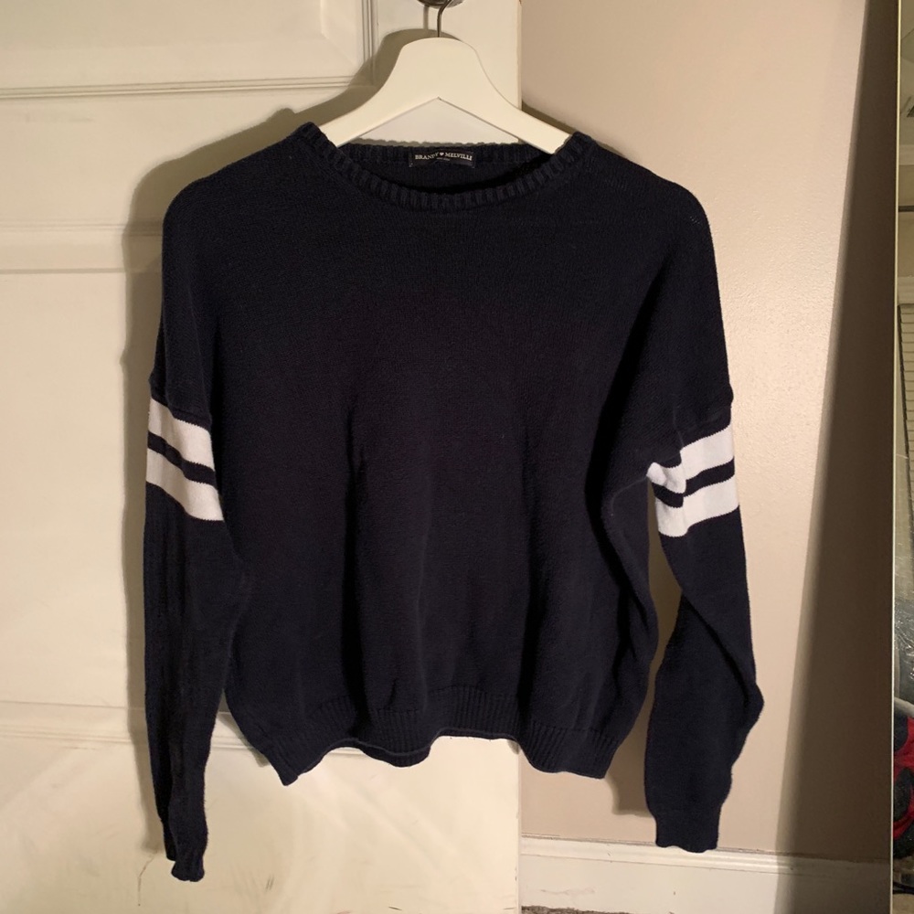 ❤️Brandy Melville❤️Blue striped sweater